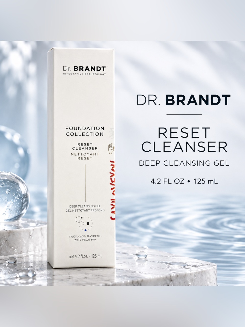 DR. BRANDT FOUNDATION COLLECTION RESET CLEANSER 4.2 OZ